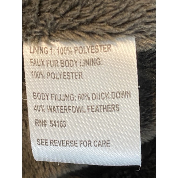 Calvin Klein Jacket Woman Medium White Hooded Goose Down Puffer Full Zip Coat - Picture 12 of 15